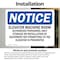 Signmission Elevator Machine Room Authorized Personnel OSHA Notice Sign, Vinyl Decal, 10in W x 7in L, 2PK OS-2PACK-NS-D-710-L-11729 - alternate 5